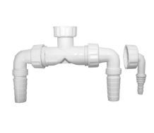 RACCORDO DOPPIO PER 2 LAVATRICI O PER LAVATRICE ASCIUGATRICE ATT. DA 1"