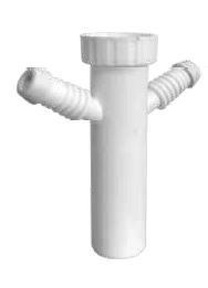 CANNOTTO C/CARTELLA 1"1/2x40 C/DUE ATTACCHI LAVATRICE